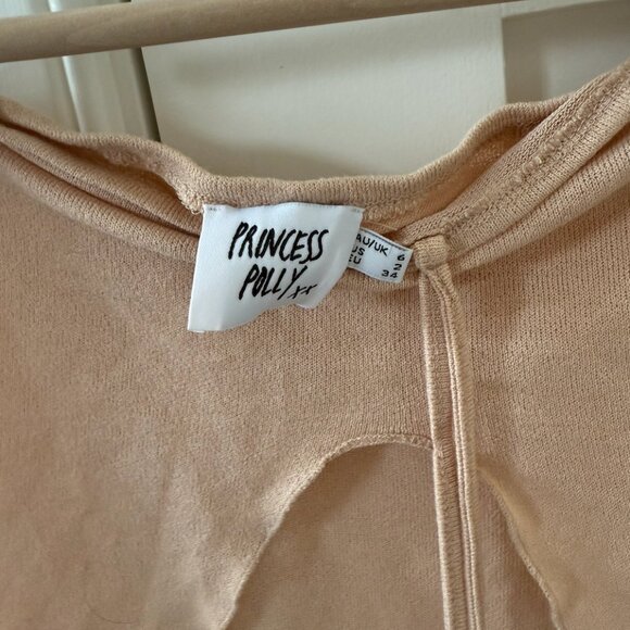 Princess Polly beige halter top size xs/s - Picture 3 of 4